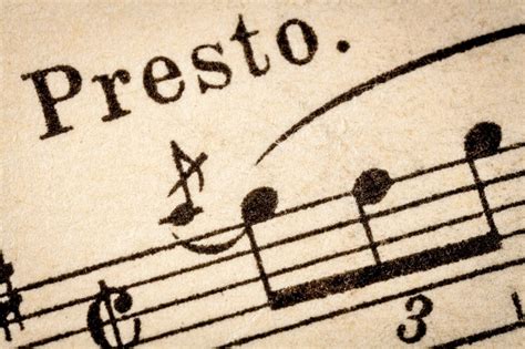 presto music meaning: Does the term presto in music notation truly signify a quick tempo?